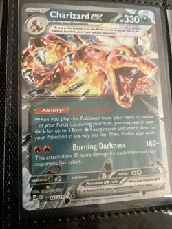 Lot Of Pokemon TCG Obsidian Flames Charizard EX 125/197 Holo Rare Tera Full Art - Image 3