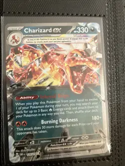 Lot Of Pokemon TCG Obsidian Flames Charizard EX 125/197 Holo Rare Tera Full Art - Image 4