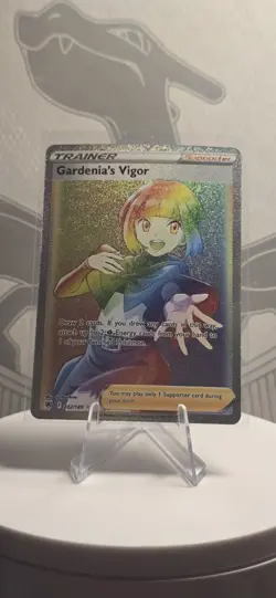 Gardenia’s Vigor Pokemon Astral Radiance Rainbow Rare 202/189 Mint - Image 1