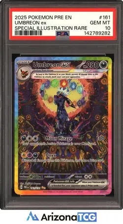Pokemon 2025 Umbreon ex 161/131 SIR Prismatic Evolutions GEM MINT PSA 10 - Image 1