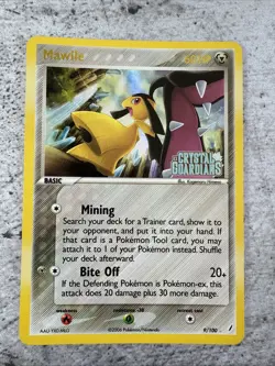 Mawile 9/100 Reverse Holo Stamped Crystal Guardians Vintage Pokemon Card NM - Image 1