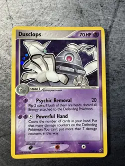 Pokemon TCG Dusclops EX Deoxys Holo Rare Card 7/107 - Image 1