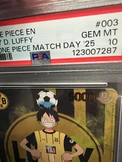 PSA 10 MONKEY D LUFFY ST13-003 | BVB Dortmund Promo One Piece Card With Guard - Image 2