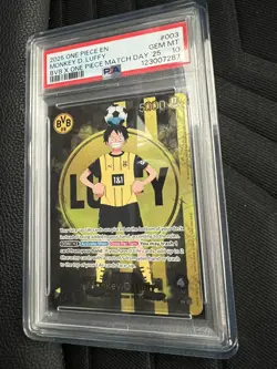 PSA 10 MONKEY D LUFFY ST13-003 | BVB Dortmund Promo One Piece Card With Guard - Image 3