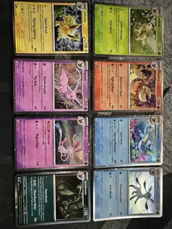 Prismatic Evolutions 8 Cosmos Promo Cards - Costco Mini Tin Promos - Image 1