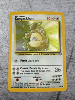 Pokemon TCG Kangaskhan Jungle 5/64 Holo Unlimited Holo Rare - Image 1