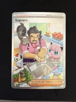 Pokemon Card Saguaro 270/193 Special Illustration Rare Paldea Evolved Near Mint - Image 1