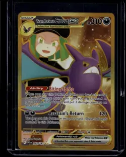 Pokemon TCG Team Rocket's Crobat ex 242/182 Destined Rivals Hyper Rare NM - Image 1