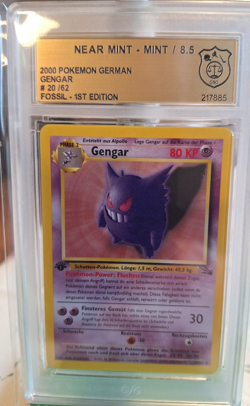Pokemon Karte • 1 Edition • Gengar • Fossil Set Sammlung • 20/62 • Deutsch - Image 1
