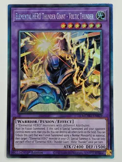 YuGiOh - MZMU-EN029 Elemental HERO Thunder Giant - Voltic Thunder - Collector's - Image 1
