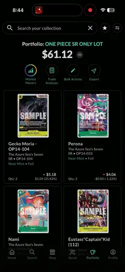 One Piece CCG SR ONLY 45x Cards Lot NM-Mint - Image 2