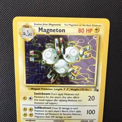 Magneton 11/62 Holo Rare Fossil Pokemon Card WOTC Vintage 1999 NM/M - pack fresh - Image 3