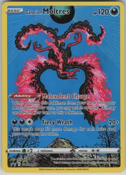Galarian Moltres Promo SWSH: Sword & Shield Promo Cards SWSH284 MP Surface Face - Image 1