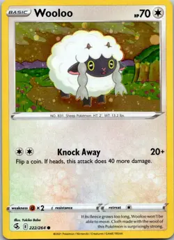 Pokemon Wooloo - (Cosmos Holo) Promo Miscellaneous Cards & Products 222/264 NM - Image 1