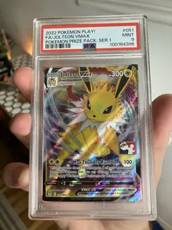 *Population 25* Jolteon VMAX 051/203 Prize Pack Series Cards Holo PSA 9 - Image 1