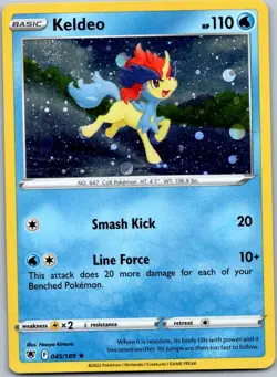 Pokemon Keldeo - (Cosmos Holo) Holo Rare Miscellaneous Cards & Products 045/189 - Image 1