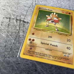 Pokemon Card Hitmonchan 7/102 Base Set Rare Holo Pokemon Card WOTC 1999 Played - Image 2