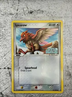 2006 SPEAROW 61/100 Ex Crystal Guardians Pokemon Card REV HOLO-STAMPED NM/M - Image 1