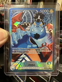 Jinbe OP14-040 Leader Alternate Art Azure Sea's Seven One Piece Card English - Image 1