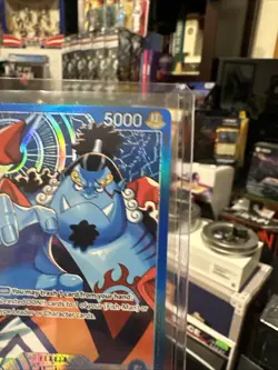 Jinbe OP14-040 Leader Alternate Art Azure Sea's Seven One Piece Card English - Image 4