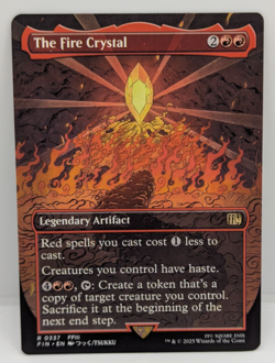 The Fire Crystal (Borderless) Final Fantasy Regular NM MTG - Image 1