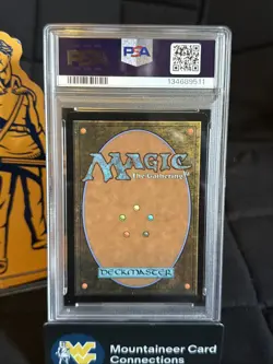 SAURON, THE NECROMANCER MTG Lord of the Rings Showcase SURGE FOIL #802 - PSA 8 - Image 3