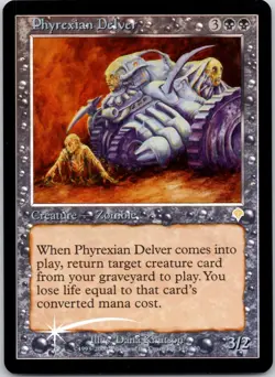 Phyrexian Delver 115 Invasion Lightly Played FOIL MTG - Image 1