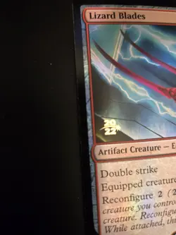 Lizard Blades NM FOIL PRERELEASE PROMO Kamigawa: Neon Dynasty MTG FREE SHIPPING - Image 3