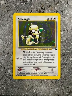 Pokemon TCG Cards Smeargle 11/75 Neo Discovery Holo Rare - Image 1