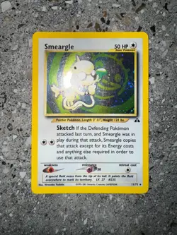 Pokemon TCG Cards Smeargle 11/75 Neo Discovery Holo Rare - Image 3