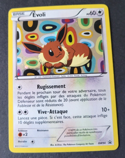 Carte Pokemon N°BW94 Evoli HOLO - Promo Noir & Blanc - VF - Image 1