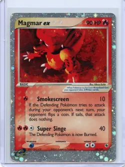 Pokemon TCG Magmar ex EX Ruby & Sapphire 100/109 Holo Ultra Rare - Image 1