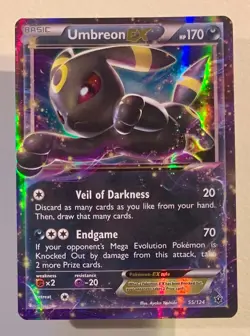 Pokemon Umbreon Ex 55/124 Fates Collide Ultra Rare Eng - Image 1