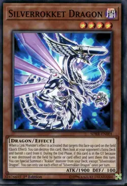 Silverrokket Dragon 1st Ed Super Rare SDRR-EN001 Yu-Gi-Oh! - Image 1