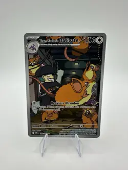 Pokemon TCG Team Rockets Raticate Card 202/182 Destined Rivals Illustration Rare - Image 1