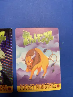 Pokemon Pocket Monsters Prism Holo Sticker Card Vending Machamp Taurus - Image 3