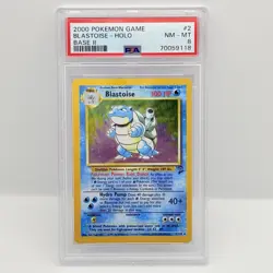 CARTA POKEMON CARD - BLASTOISE HOLO 2/130 (2000) BASE SET II - ENGLISH - PSA 8 - Image 1