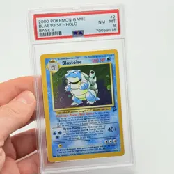CARTA POKEMON CARD - BLASTOISE HOLO 2/130 (2000) BASE SET II - ENGLISH - PSA 8 - Image 2