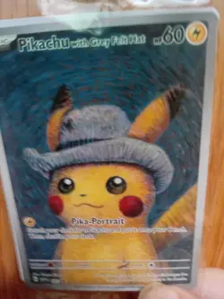 Pokemon Van Gogh: Pikachu with Grey Felt Hat - 085 Promo Card - SEALED - Image 4
