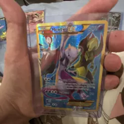 Pokemon Mewtwo EX Full Art Ultra Rare Holo Breakthrough 163/162 170 HP 2015 Card - Image 1