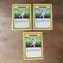 Recycle 61/62 Fossil Pokemon Card Lot Of 3 - Image 1