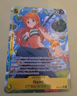 One Piece CCG Nami EB03-053 SR card Heroines Edition English NM Parallel Alt Art - Image 1