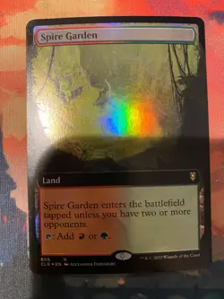 MTG Battle For Baldurs Gate Spire Garden Extended Art Foil - Image 1
