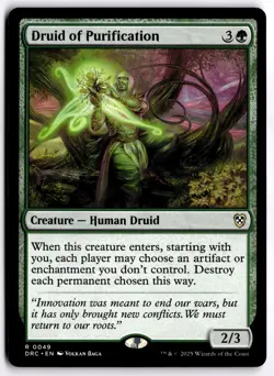 Druid of Purification NM DRC Commander: Aetherdrift MTG - Image 1