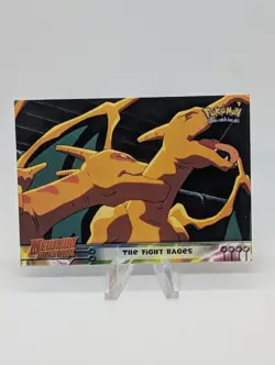 1998 Topps Blue Pokemon Mewtwo Strikes Back Movie - The Fight Rages #35 Holo NM - Image 1