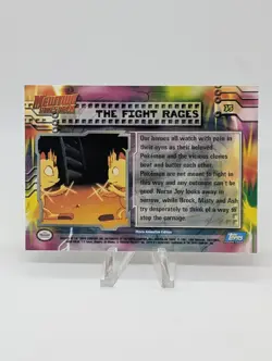 1998 Topps Blue Pokemon Mewtwo Strikes Back Movie - The Fight Rages #35 Holo NM - Image 2