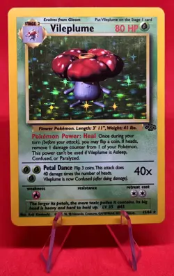 1999 Pokemon TCG Vileplume Jungle 15/64 Base Set Holo Rare WOTC - VINTAGE - Image 1