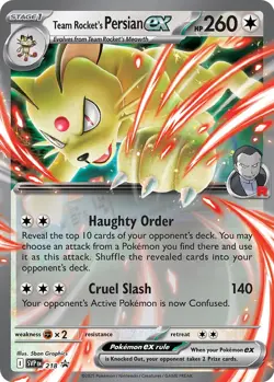 Pokemon TCG - Team Rocket's Persian ex Promo #218- 435 - Image 1