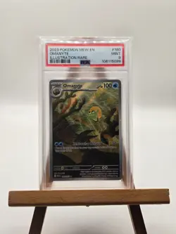 2023 Pokemon MEW EN Omanyte Illustration Rare #180 PSA mint 9. - Image 1