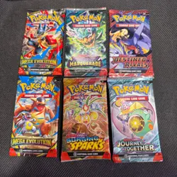 Pokemon Booster Pack Bundles: Make Your Own 6-pack Bundle -Mixed Lots AVAILABLE - Image 1